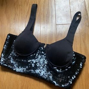 Alice McCall sequin bustier top